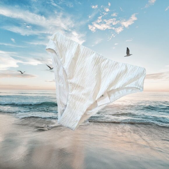 Andie Swim The 90s High Waisted Bottom Coconut Size XL - Picture 1 of 8